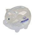 4"x3"x 3 1/2" White Piggy Bank